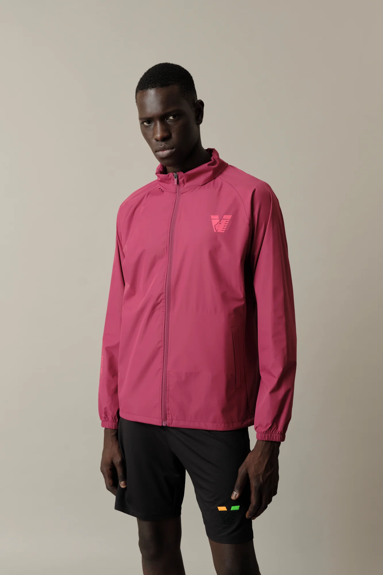 25/26 Training Rain Jacket Burgundy - Image 3