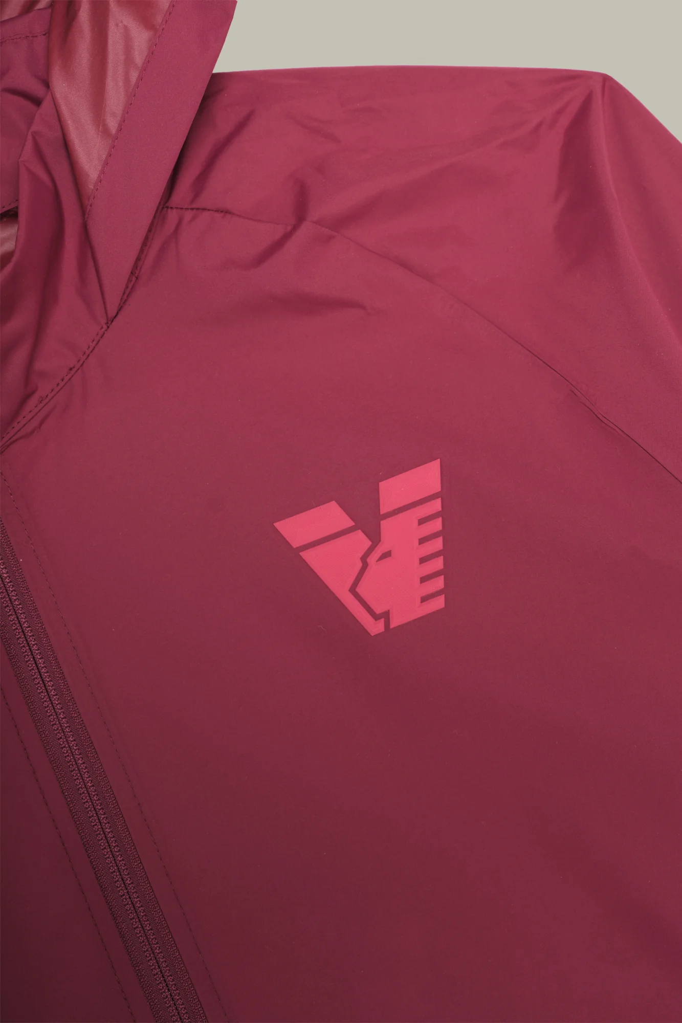 25/26 Training Rain Jacket Burgundy - Image 8
